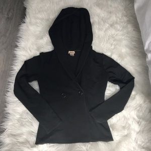 Hardly Worn! Black Sweatshirt Blazer